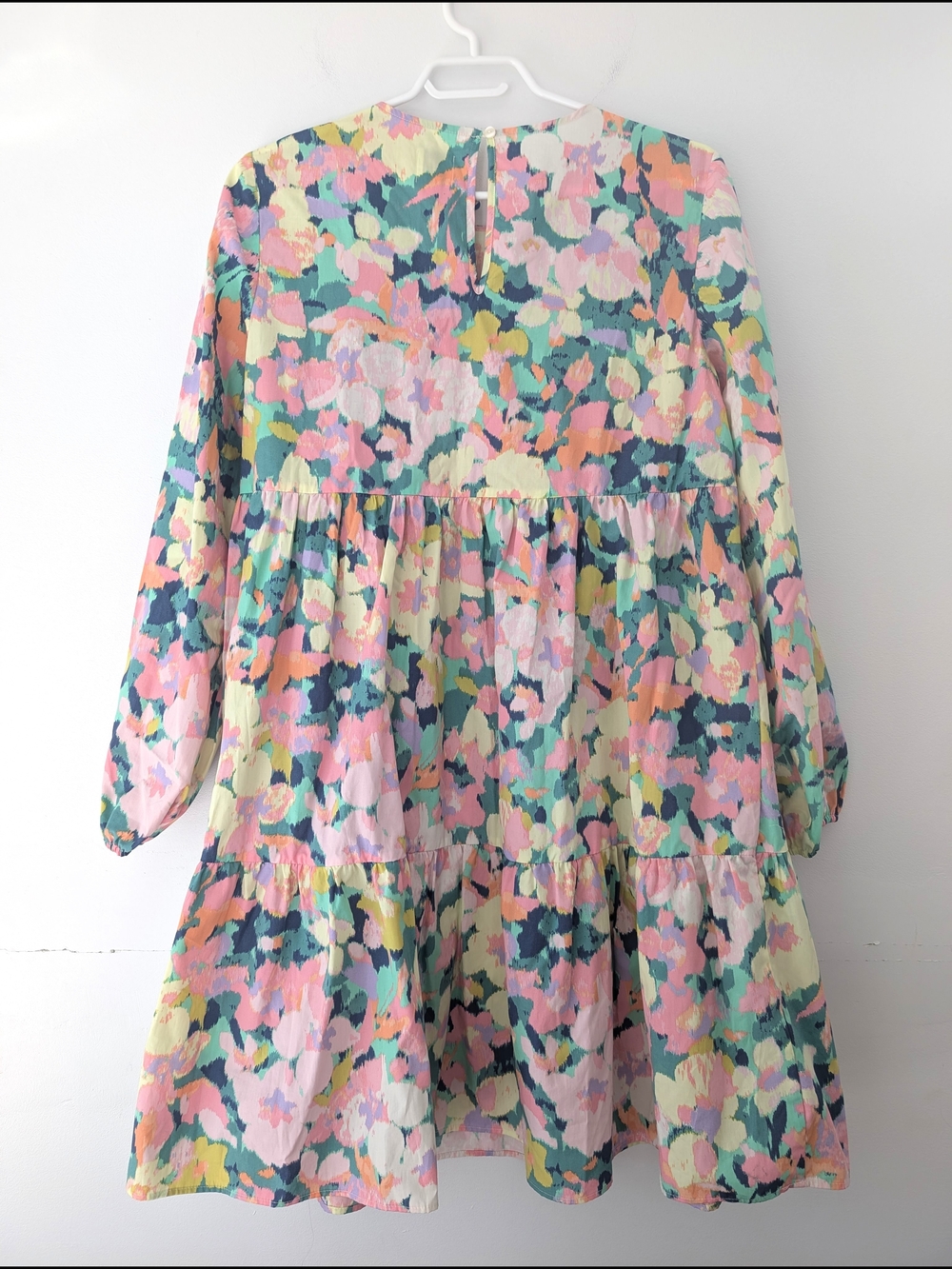 NWT Gap Maternity Floral Tiered Dress Cottagecore Babydoll ~ Size M - Picture 6 of 9